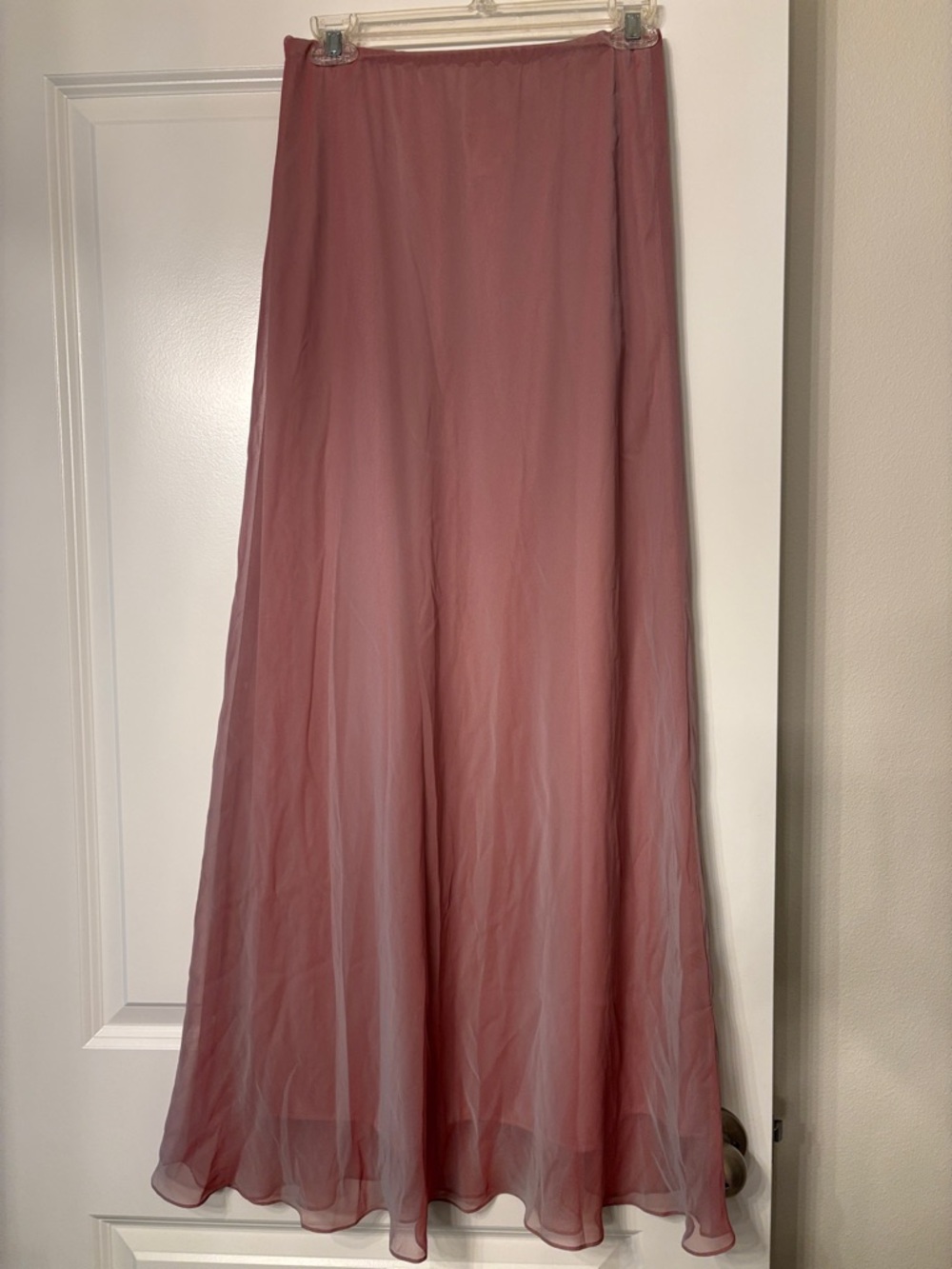 Women's Rose Pink Long A-Line Skirt
